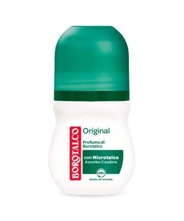 6x BOROTALCO ROBERTS Original Talc Scent Deodorant Deo Roll-on 50ml 0% Alcohol!