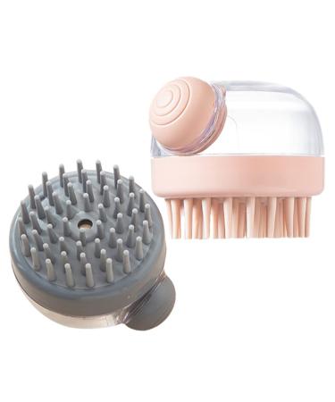 Beavorty 2pcs Massage Shampoo Brush Silicone Scalp Scrubber Body Exfoliator Brush Scalp Exfoliator Brush Hair Scalp Brush Head Scalp Massager Shampoo Scalp Massager Shower Head Brush TPR 8.5x8.5cm Assorted Color