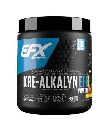 EFX Sports Kre-Alkalyn Powder 200g PH-Correct Creatine Monohydrate | Multi-Patented Formula Gain Strength Build Muscle & Enhance Performance Mango 200 gram
