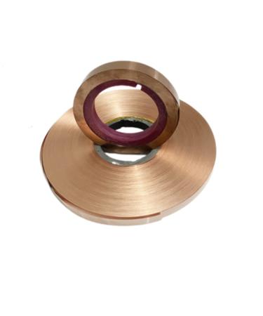 YebiO Pure Copper Tape Copper Skin Copper Foil Copper Skin Copper Sheet Grounding Copper Tape Grounding Copper Skin Red Copper Strip/0.01Mm*100Mm*1000Mm