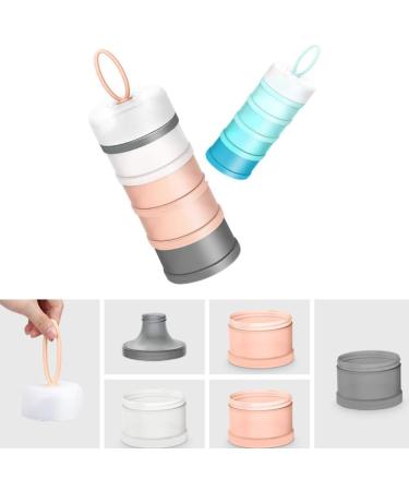 Kaptin Non-Spill Portable Baby Milk Powder Dispenser - BPA Free Snack Container (Pink) | 4 Feeds - Buy Online on SooperMarket.com