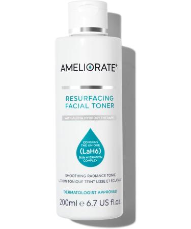 AMELIORATE Resurfacing Facial Toner 200ml l Suitable for KP Normal and Dry Skin | Pore-refining and Radiance Enhancing Toner | Dermatologist Approved and Clinically Proven - Buy Online on SooperMarket.com