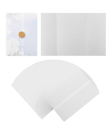 55 Pack Vellum Jackets for 5x7 Invitations Pre-Folded Vellum Wedding Invitations Sleeve Invitation Vellum Paper Translucent Vellum Wrap Jackets for Invitations