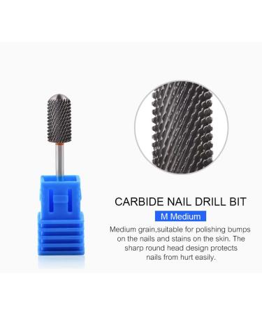 Rolabling Round Head Alloy Nail Drill Bit - Medium Size for Manicure, Gel Polish Removal, and Nail Accessories - 1 Pack - Buy Online on SooperMarket.com