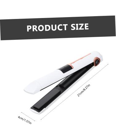 Wireless Curling Iron & Hair Straightener - Portable Curling Wand for Effortless Hair Styling - 21x4x3.5CM White - Buy Online on SooperMarket.com