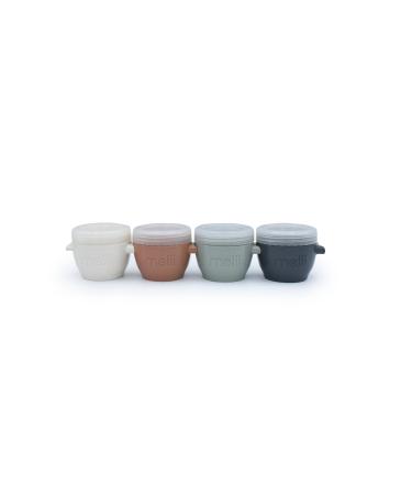 melii Snap & Go Pods 4oz Set of 4 Earth Tones