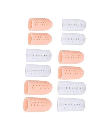 FOMIYES 6 Pairs Thumb Sheath Thumb Protector Toe Guards Toenails Covers Finger Anti- Friction Protector Costume Accessories Reliable Straightener Foot Toe Protector Isolation Sebs