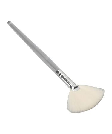 Face Mask Fan Brush Transparent Handle Cosmetic Flat Facial Brush Facial Brushes Fan Mask Brushes Soft Facial Applicator Brushes Tools Fan Facial Brushes Slim Soft Face Mask Brush