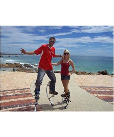 Iconiciris Kids Kangaroo Shoes Jumping Stilts (Blue) - Fitness Exercise for Children (66-110lbs/30-50kg) - Buy Online on SooperMarket.com