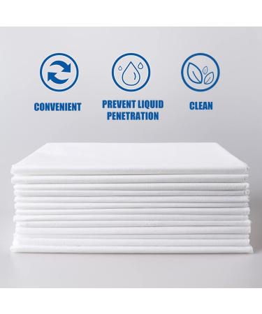 Disposable Bed Sheets 31x78 White Non Woven Fabric - Pack of 20 - Ideal for SPA, Tattoo, Massage Tables & Hotels - Buy Online on SooperMarket.com