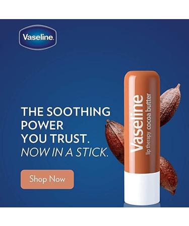 Vaseline Lip Therapy Stick Cocoa Butter Variety Pack - 4 Pack 4.8g | Petroleum Jelly Lip Balm - Buy Online on SooperMarket.com