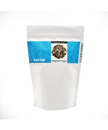 The Exotic Teapot - Pomegranate Dragon Fruit White Tea 125g Pouch Loose Leaf Peony 125 g Pouch (Pack of 1)