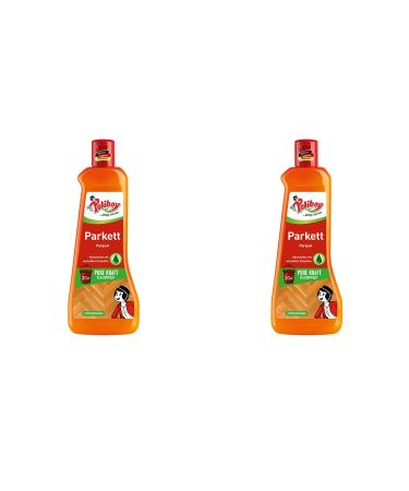 Poliboy - parquet care concentrate - for cleaning and maintaining all painted glazed and sealed wooden surfaces - floor cleaning - 2x500 ml (1 liter) - Made in germany parquet care 1 l (1 Pack)