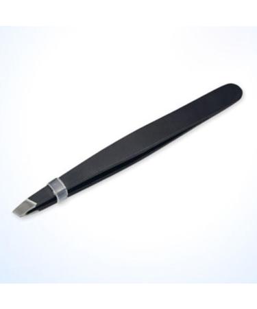 Professional Beauty Eyebrow Tweezers Slanted Tip Stainless Steel Tweezer Black - Buy Online on SooperMarket.com