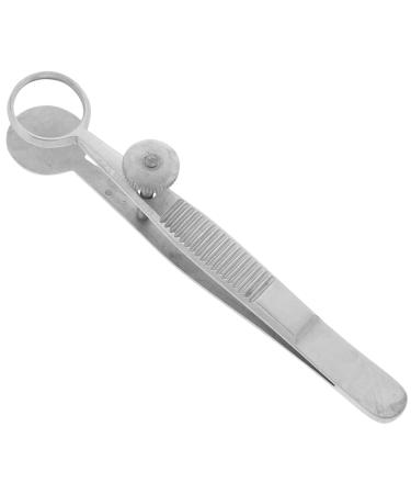 FOYTOKI Meibomian Gland Forceps Tweezer Metal Forcep Meibomian Glands Forcep Stainless Steel Forcep