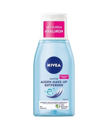 Nivea gentle eyes make-up remover (125 ml) non-greasy make-up remover with provitamin B5 to remove make-up mascara and eyes make-up 129 g (1 Pack)