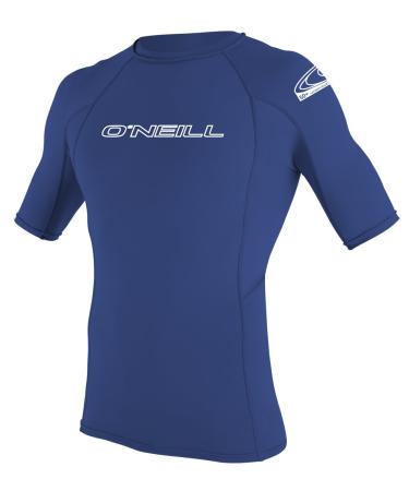 O'Neill Men's Basic Skins UPF 50+ Short Sleeve Rash Guard X-Large Pacific