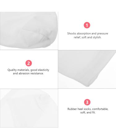 Minkissy Moisturizing Socks - 4 Pairs of Cotton Spandex Foot Bath & Heel Care for Dry Feet - Overnight Elastic Stockings for Women - Buy Online on SooperMarket.com