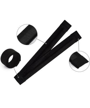 3 Pcs Fast Bun Maker - Easy Snap Doughnut Styling for Hair Buns - French Twist Hair Fold Wrap - Black - Girls Women - Buy Online on SooperMarket.com