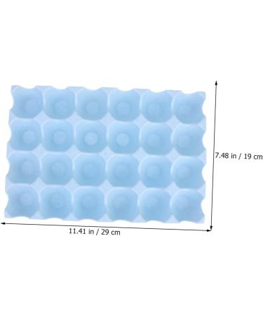 OSALADI Box Egg Holder Organizer Refrigerator Egg Holder Container Egg Tray Blue 29*19CM - Buy Online on SooperMarket.com
