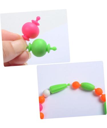 KOMBIUDA 1 Box Bracelet for Little Girl Jewelry Toys DIY Necklaces Beads Jewelry Childrens Toy Pop Beads Toys Rayan Toys for Fun Jewelry Making Kit Pop Snap Beads - Buy Online on SooperMarket.com