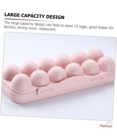 CHILDWEET 2pcs Anti-Collision Damage Chicken Food Trays Plastic Egg Cartons Pantry Egg Bins for re-usable Pink 30X11X6.5CM - Buy Online on SooperMarket.com