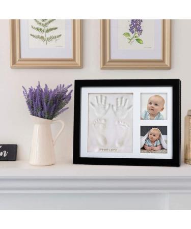 Co Little Baby Handprint & Footprint Kit with Date & Name Stamp | Clay Hand Print Picture Frame for Newborn | Best New Mom Gift | Foot Impression Photo Keepsake | White Feet Imprint Mold - Buy Online on SooperMarket.com