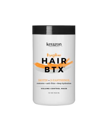 KERAZON Brazilian Hair BTX Botoxx Mask Treatment Natural 32oz/946ml. New packaging original formula. Salon size.