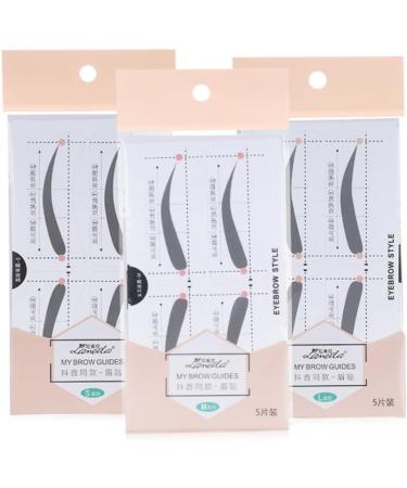 MAGICLULU 2 Eyebrow Shaping Stencils Makeup Kit Beauty Eyebrow Card Eyebrow Stickers Card A607 Portable - Buy Online on SooperMarket.com