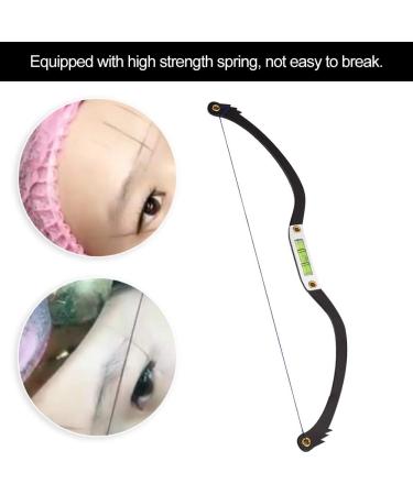 Flexible Aluminum Alloy Eyebrow Line Marker Ruler with Sponge Measure Tool for Precise Positioning Reduced Design Time and Strong Adsorption (Black) - Buy Online on SooperMarket.com
