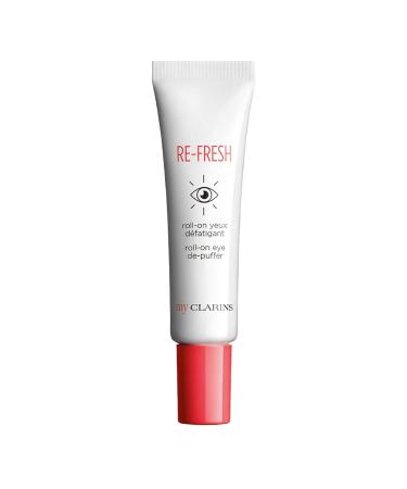Clarins RE-FRESH Roll-On Eye De-Puffer | Targets Dark Circles and Puffiness | Visibly Brightens | Hydrates and Refreshes | Skin Looks Smoother After First Application* | Vegan, Paraben-No |0.5 Oz