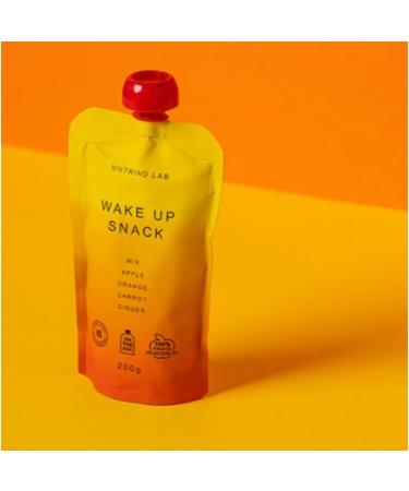 Pack of 2 |Nutrino Lab Puree Mix 200g (Wake Up Snack Functional Mix - Apple Orange Carrot Ginger) - Buy Online on SooperMarket.com