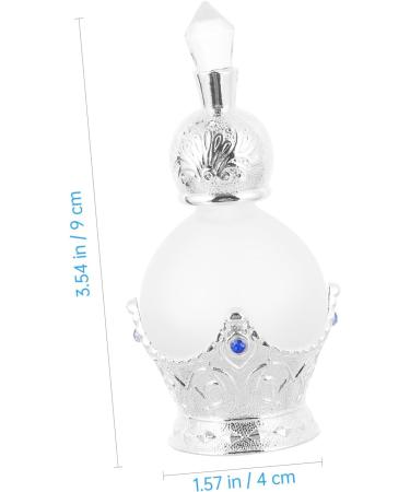 PLAFOPE 1pc Perfume Bottle Scented Cosmetic Sprayer Bottle Refillable Liquid Bottle Empty Perfume Container Mini Spray Bottle Humidifier Empty Glass Composite Material Perfume Rack Travel 9X4X4CM Silver - Buy Online on SooperMarket.com