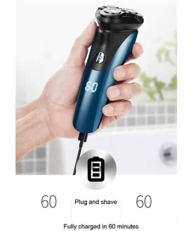 GeRRiT Electric Shaver for Men - 3-in-1 Blade Razor Waterproof LED Display Fast Charging - Ideal for Travel & Daily Use - Buy Online on SooperMarket.com