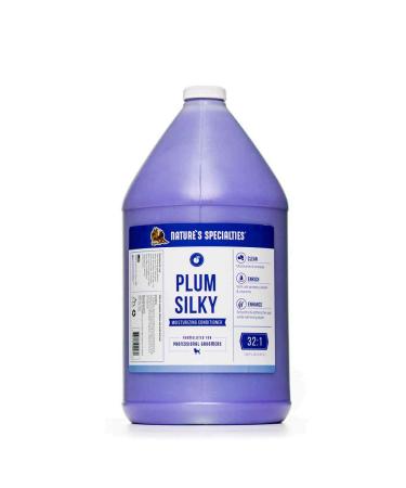 Nature's Specialties Plum Silky Dog Conditioner - Moisturising Conditioner for Dogs - Revitalises Coat - With Silk Proteins Keratin & Vitamins - Softens the Coat & Removes Static 3.8 Litre 3.8L