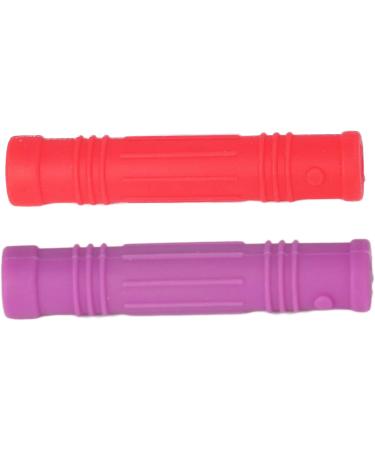 Alomejor 5Pcs Baby Teether Silicone - Safe Soft Grip Teething Sticks & Pencil Holders for Baby Strength Training - Buy Online on SooperMarket.com
