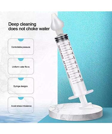 Lodokdre Infant Nasal Aspirator Cleaner Set - 4Pcs Baby Nose Clean Needle with 10ML Rhinitis Nasal Washer - Buy Online on SooperMarket.com
