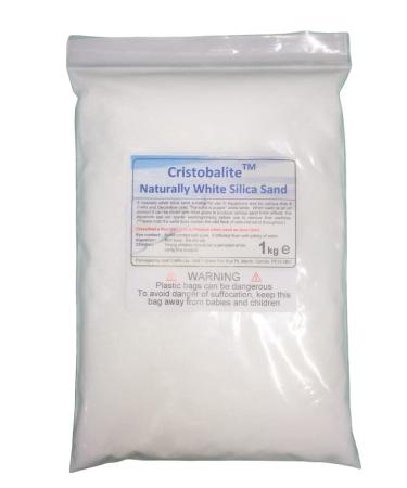 Trustleaf 1kg Bag of Decorative White Silica Sand for Art and Crafts