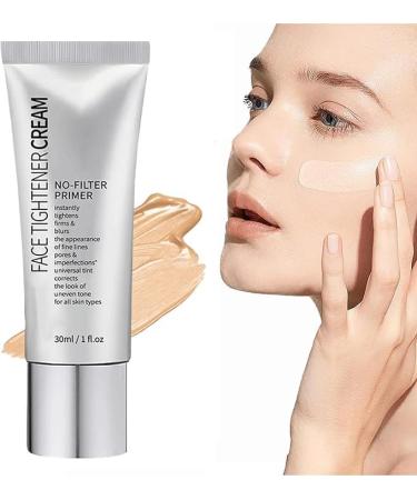 1/2/3Pcs Face Tightener No-Filter Primer Instant Face Tightener Primer Face Blurring Primer for Face Before Makeup Instant Face Tightener No-Filter Primer for All Skin Types 30ml/1fl.oz (1Count (Pack of 1))