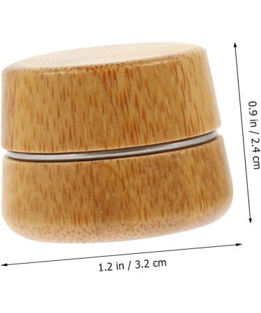 TENDYCOCO Aluminum Tin Box Empty Cream Jar Lip Balm Containers Tins Sample Containers Small Containers Aluminum Tin Cans Empty Makeup Jars Candle Tin Jar Travel Bamboo Daily Use Screw Cap - Buy Online on SooperMarket.com