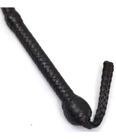 Bull Whip 06-16 Feet | 12 Strands Real Cowhide Leather | Equestrian Bullwhip with Leather Belly & Bolster | 12 Feet - Buy Online on SooperMarket.com