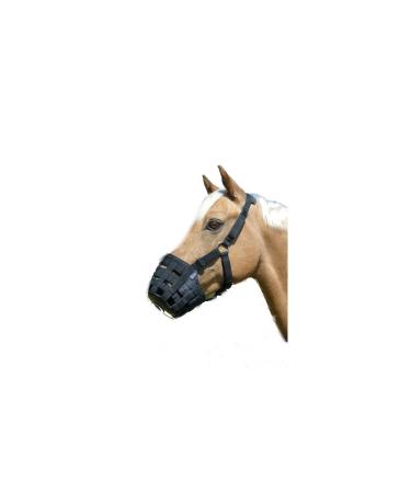 Shires Nylon Grazing Muzzle - Size:Full Color:Black