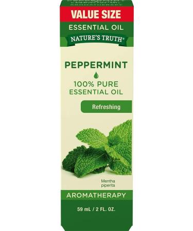 Nature's Truth Peppermint Essential Oil 2 fl oz - 100% Pure, Pack of 1 - Buy Online on SooperMarket.com