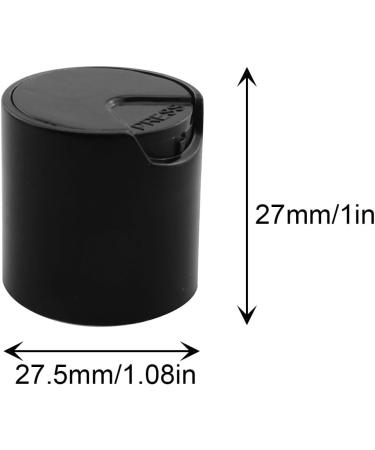 JCBIZ 15PCS Black Durable Replacement Caps Disc Top Caps for Plastic Bottles Empty Bottles Squeeze Bottles - Buy Online on SooperMarket.com