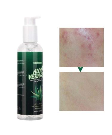 250ml Aloe Vera Gel Moisturizing and Anti wrinkle Cream Repair of Whitening Scar Sunscreen Aloe Gel Soothing and Moisturizing Facial Skin for face body sunburn and Dry