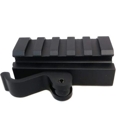 Monstrum Tactical Low Profile Picatinny Riser Mount - Quick Release, 0.5 H x 2.5 L for Red Dots, Scopes, & Optics - Buy Online on SooperMarket.com