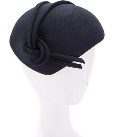 Lawliet Black Teardrop Women's Felt Fascinator Tam Beret Casque Cocktail Hat - Buy Online on SooperMarket.com