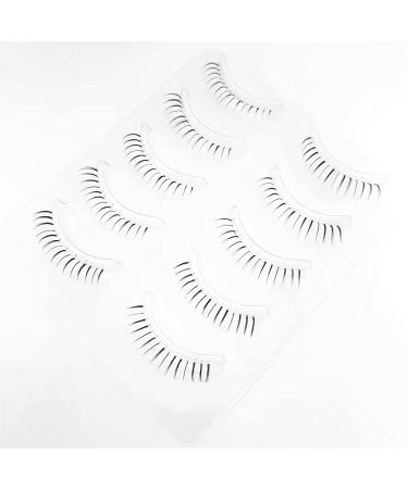 DAODER Natural Bottom Lashes - 5 Pairs Wispy Lower False Eyelashes (6mm) - Clear Band, Daring Style - Buy Online on SooperMarket.com