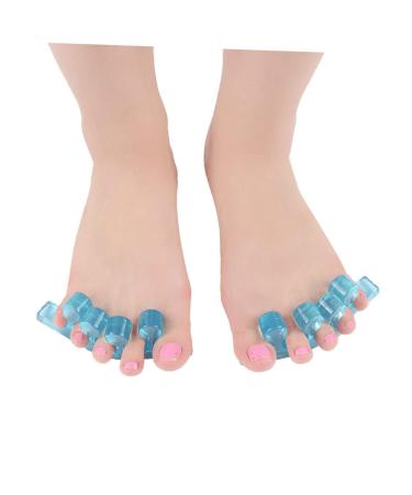 KALLORY Silicone Gel Toe Separators - Hammer Toe, Bunion Cushions, Valgus Adjuster - 1 Pair - Buy Online on SooperMarket.com