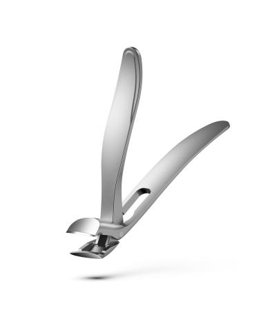 FERYES Angled Head Long Handled Toenail Clipper for Seniors - Large Wide Jaw Nail Clipper with Catcher for Thick Nails - Easier Trimming Ergonomic Design